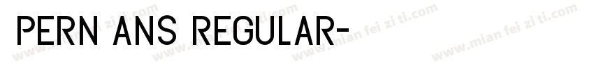 OpernSans regular字体转换